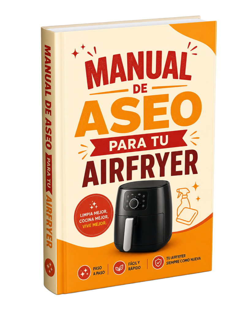 Portada del bono Manual de aseo para tu Airfryer